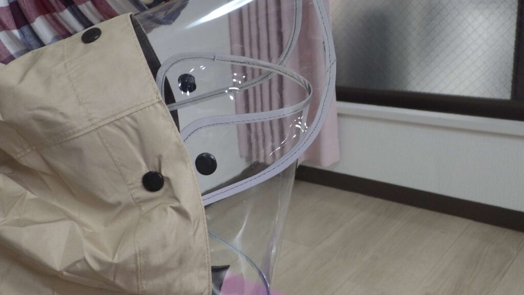 透明のバイザー