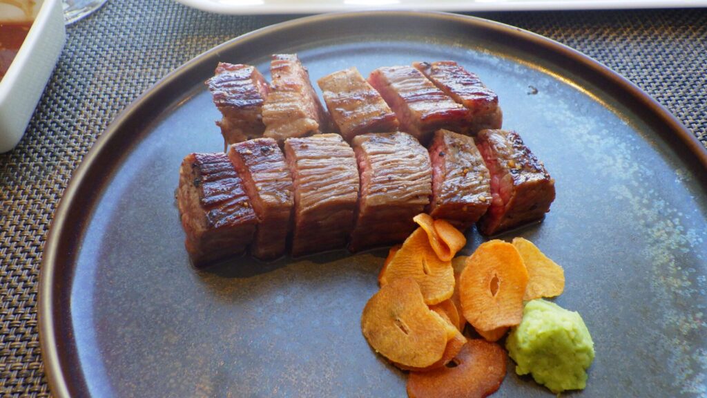 鉄板焼きランチのコース内容4